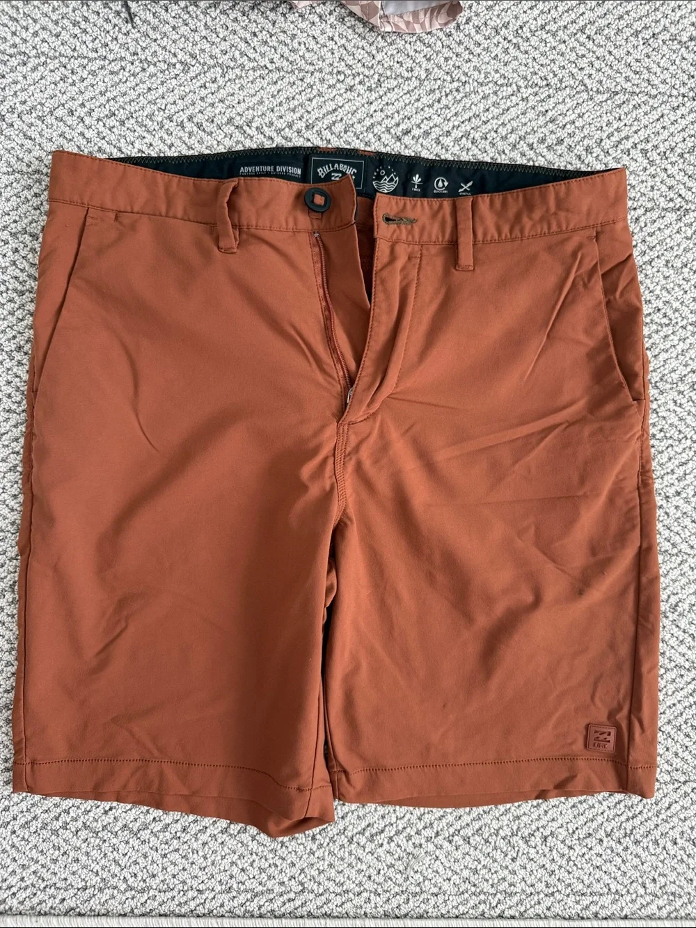 Billabong Men's Rust Orange Hybrid Shorts